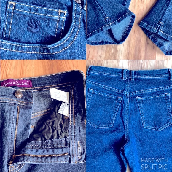 Gloria Vanderbilt Capri Jeans Amanda Denim Size 6 - Picture 4 of 14